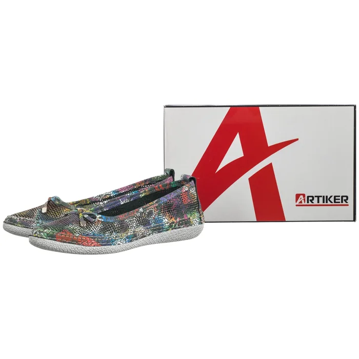 Baleriny Artiker Zielony 56C2753 – zdjęcie 6