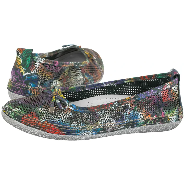Baleriny Artiker Zielony 56C2753 – zdjęcie 1