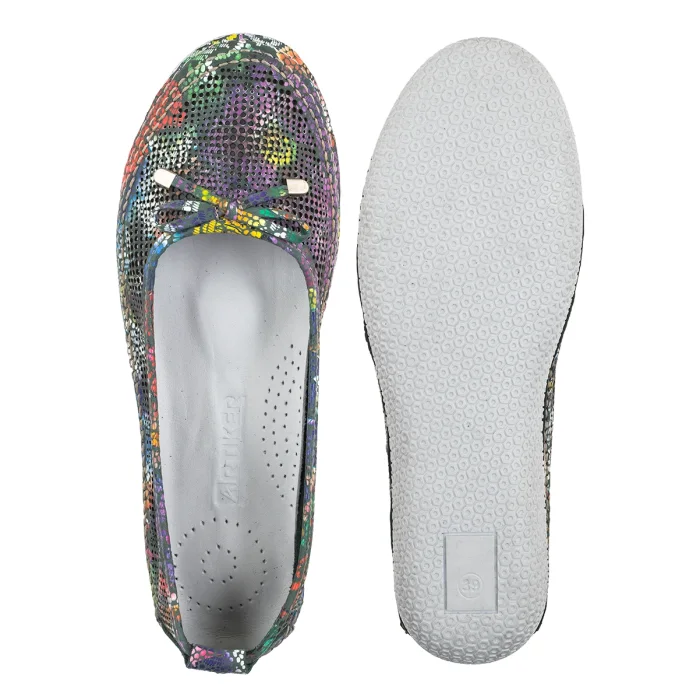 Baleriny Artiker Zielony 56C2753 – zdjęcie 5