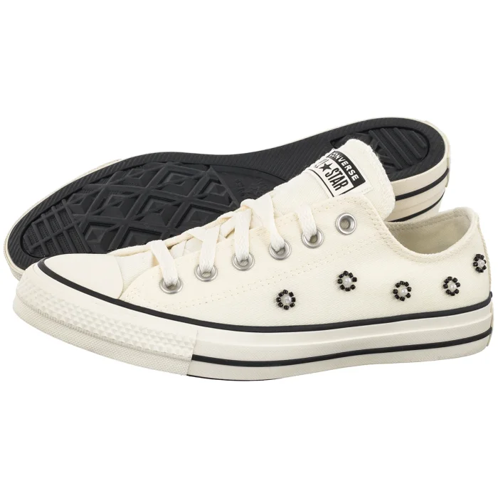 Trampki Converse CTAS OX Egret/Black/Egret A17784C – zdjęcie 1