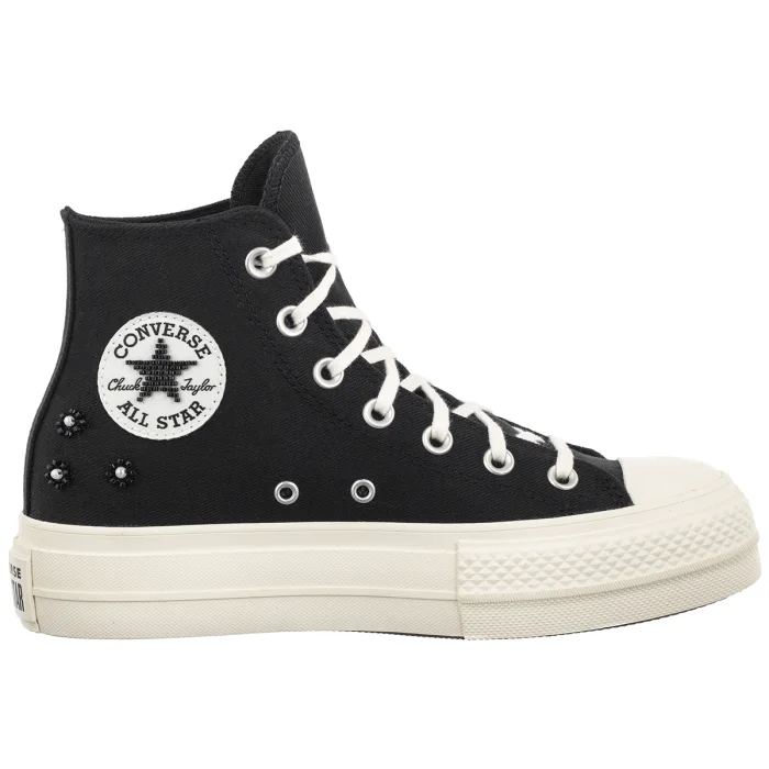Trampki Converse CTAS LIFT HI Black/Black/Egret A17787C – zdjęcie 3