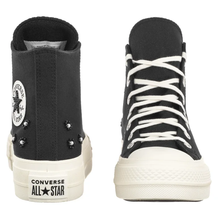 Trampki Converse CTAS LIFT HI Black/Black/Egret A17787C – zdjęcie 4