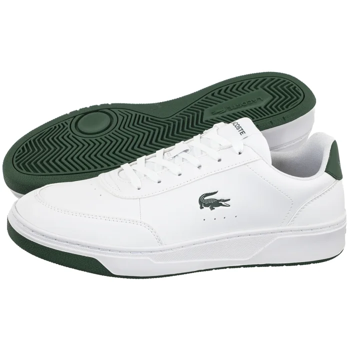 Półbuty Lacoste Court Pro 225 2 SMA Wht/Dk-Grn - Synthetic 750SMa00741R5 – zdjęcie 1