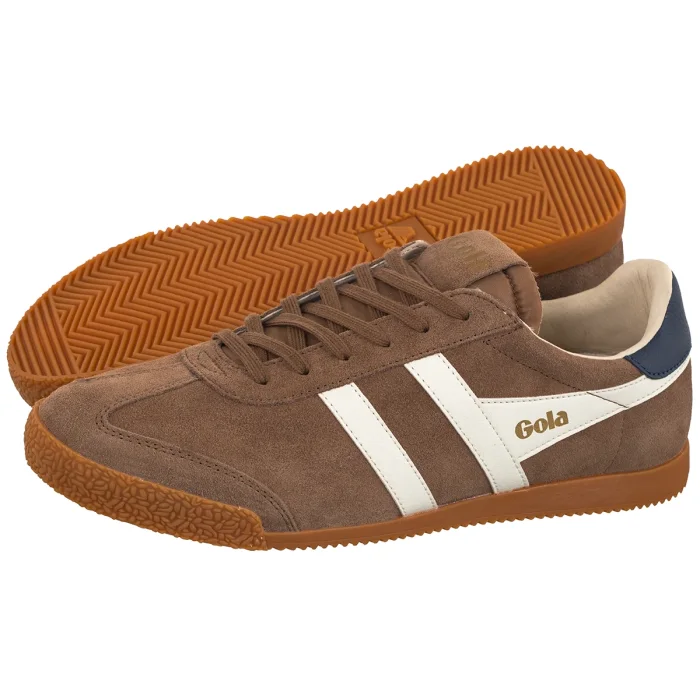 Buty Retro Gola Gola Men's Elan Trainer Tobacco/Off White/Navy CMB538 – zdjęcie 1