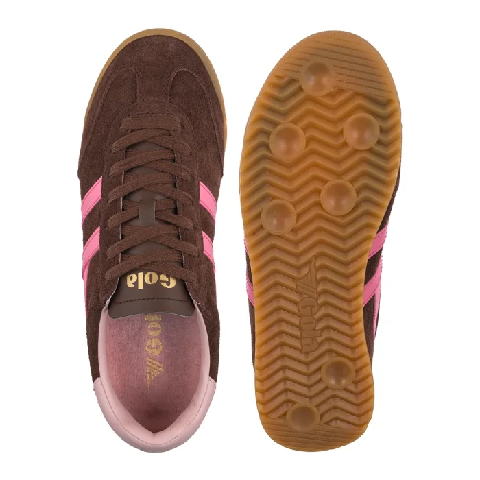 Sneakersy Gola Torpedo Dark Brown/Fluro Pink/Chalk Pink CLB761 – zdjęcie 5