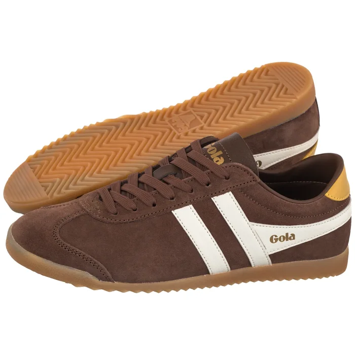 Buty Sportowe Gola Gola Women's Bullet Suede Trainer Otter/Off White/Pale Gum CLA153 – zdjęcie 1
