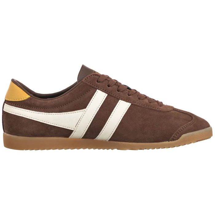 Buty Sportowe Gola Gola Women's Bullet Suede Trainer Otter/Off White/Pale Gum CLA153 – zdjęcie 3