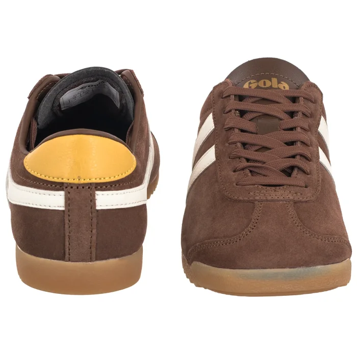 Buty Sportowe Gola Gola Women's Bullet Suede Trainer Otter/Off White/Pale Gum CLA153 – zdjęcie 4