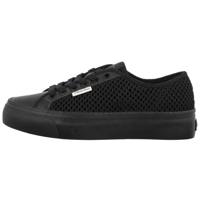 Sneakersy Calvin Klein Vulc Flatf Lace Up Lin Mesh Triple Black HW0HW02971 0GJ – zdjęcie 2