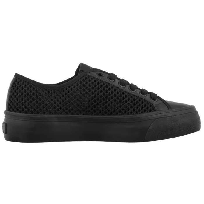 Sneakersy Calvin Klein Vulc Flatf Lace Up Lin Mesh Triple Black HW0HW02971 0GJ – zdjęcie 3