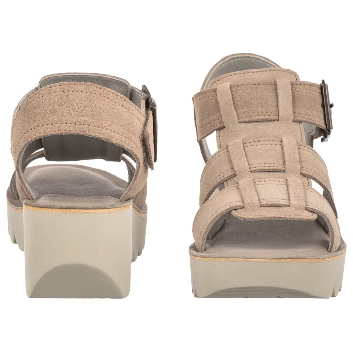 Sandały FLY London Yudd236fly Suede Taupe P145236007 – zdjęcie 4