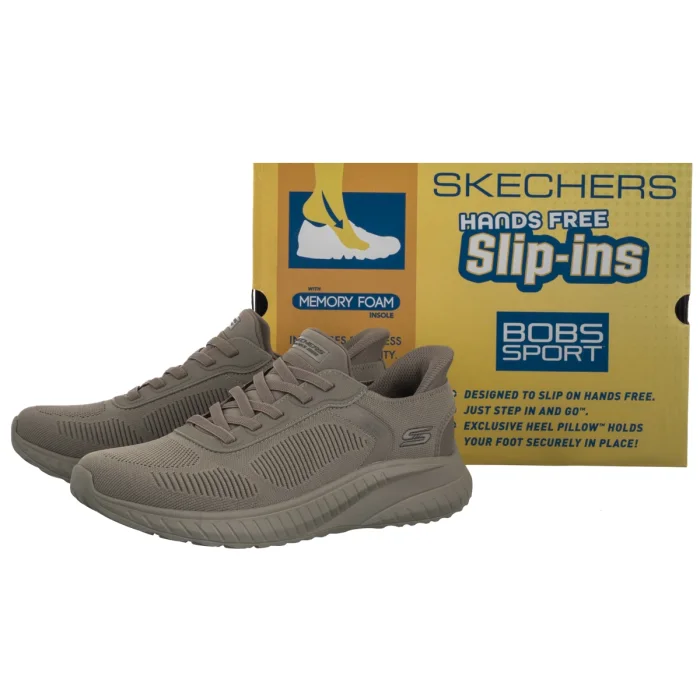 Buty Sportowe Skechers Bobs Squad Chaos Solid Step Slip-Ins Olive 118312/OLV – zdjęcie 6