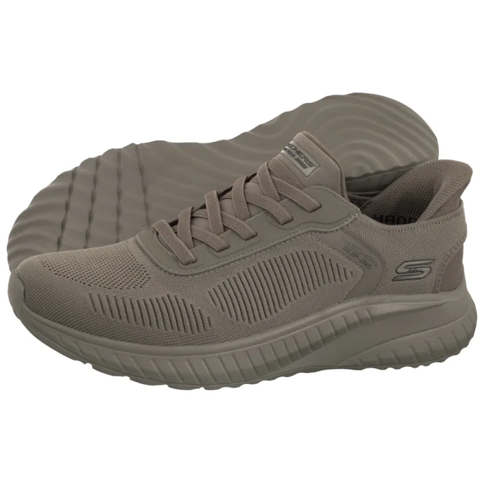Buty Sportowe Skechers Bobs Squad Chaos Solid Step Slip-Ins Olive 118312/OLV – zdjęcie 1