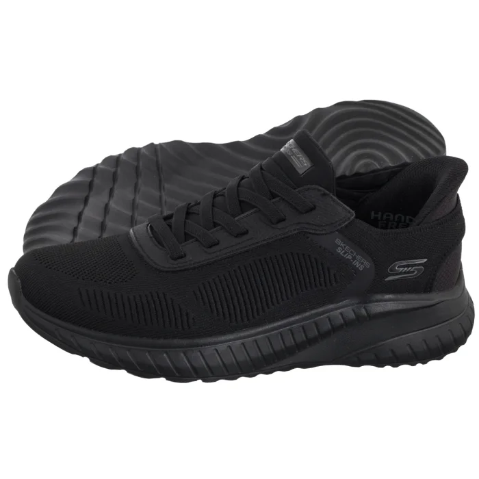 Buty Sportowe Skechers Bobs Squad Chaos Solid Step Slip-Ins Black 118312/BBK – zdjęcie 1