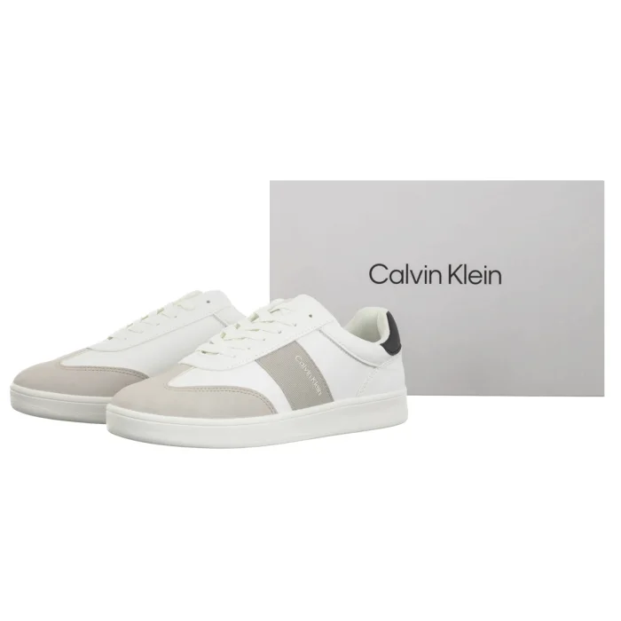 Sneakersy Calvin Klein Low Cut Lace-Up Sneaker Grey/White/Black V3X9-83287-1269Y702 – zdjęcie 5