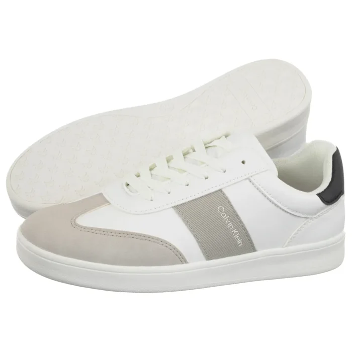 Sneakersy Calvin Klein Low Cut Lace-Up Sneaker Grey/White/Black V3X9-83287-1269Y702 – zdjęcie 1