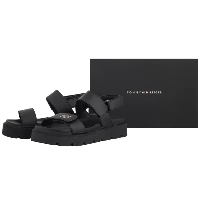 Sandały Tommy Hilfiger Velcro Sandal Black T3A2-34284-0326999 – zdjęcie 6