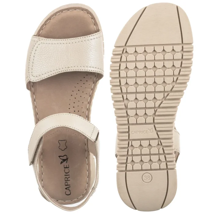 Sandały Caprice Perłowe 9-28103-44 119 Pearl Nappa – zdjęcie 5