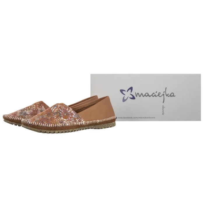 Półbuty Maciejka Rude/Srebrne Kwiaty T1929-30/00-0 – zdjęcie 6