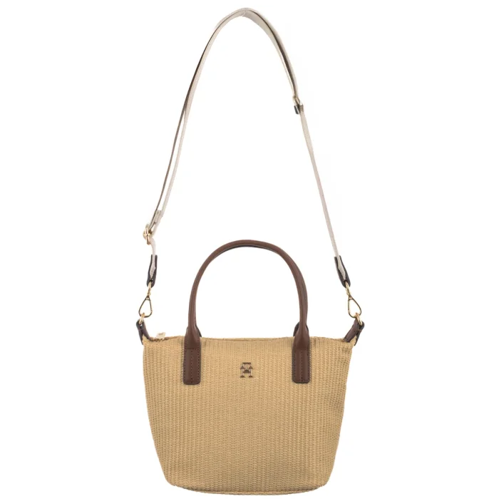 Torebka Tommy Hilfiger Popette Mini Tote Raffia AW0AW185230F4 – zdjęcie 6