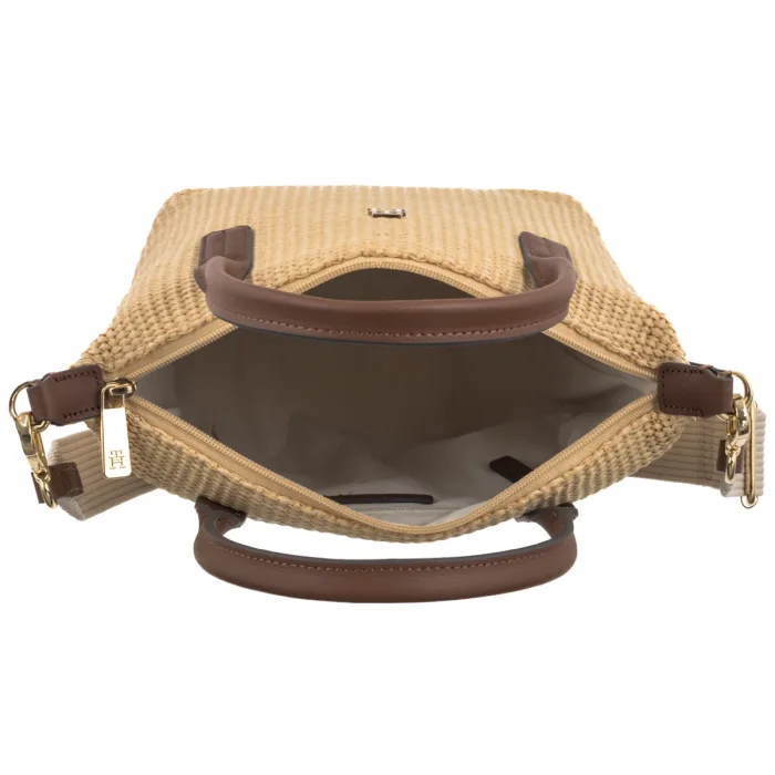 Torebka Tommy Hilfiger Popette Mini Tote Raffia AW0AW185230F4 – zdjęcie 7