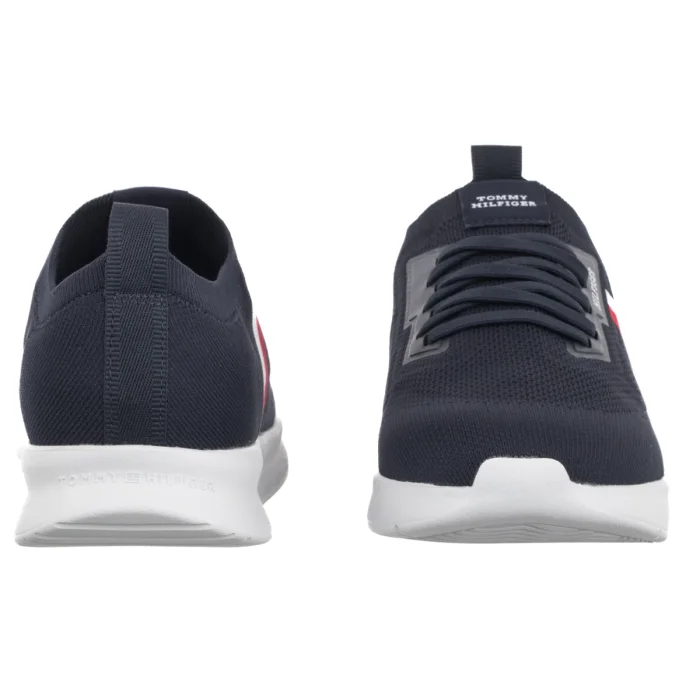 Sneakersy Tommy Hilfiger Lightweight Knitted Runner Desert Sky FM0FM05756 DW5 – zdjęcie 4