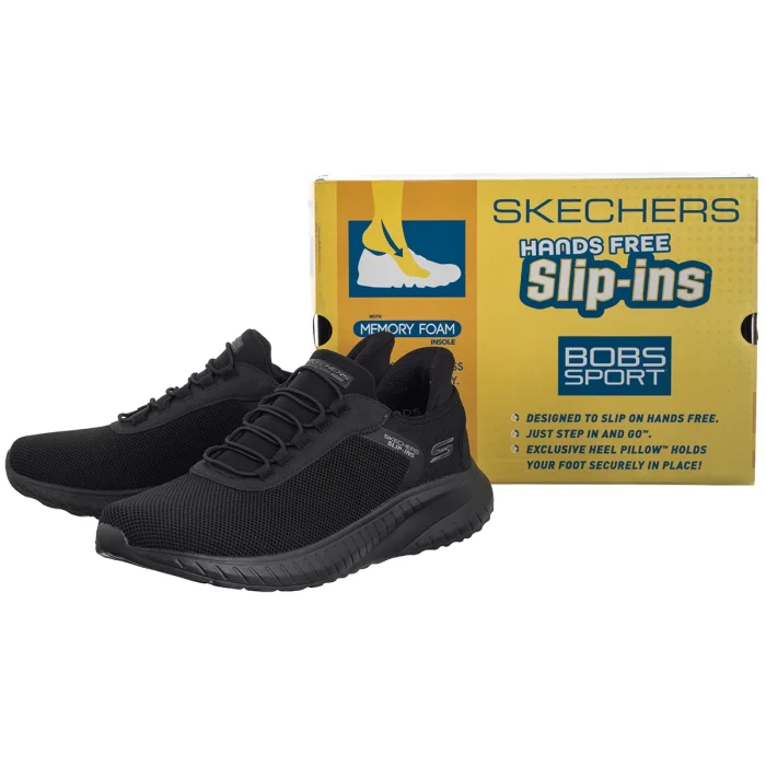 Buty Sportowe Skechers Bobs Squad Slip-Ins Chaos Tough Walk Black 118303/BBK – zdjęcie 6