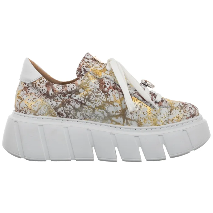 Sneakersy Maciejka Białe/Złote 06891-11/00-8 – zdjęcie 3