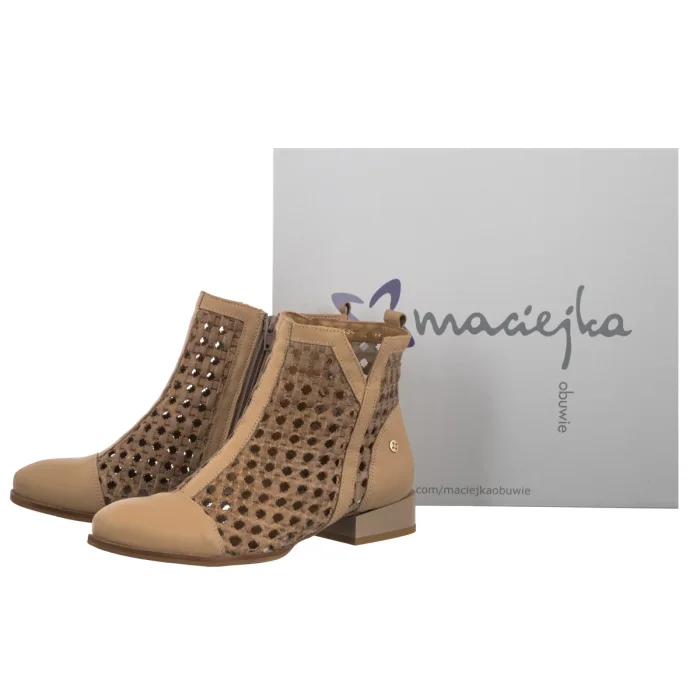 Botki Maciejka Beżowe 06397-29/00-1 – zdjęcie 6