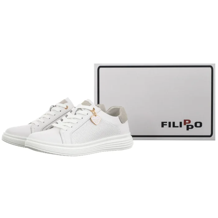 Sneakersy Filippo Białe DP6860/26 WH – zdjęcie 6