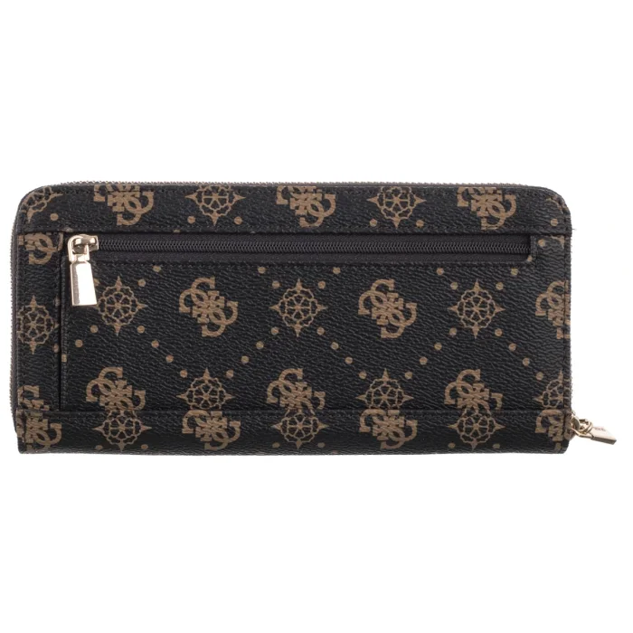 Portfel Guess Emelie Logo Slg Lrg Zip Around SWGP99 28146 Espresso Logo – zdjęcie 2