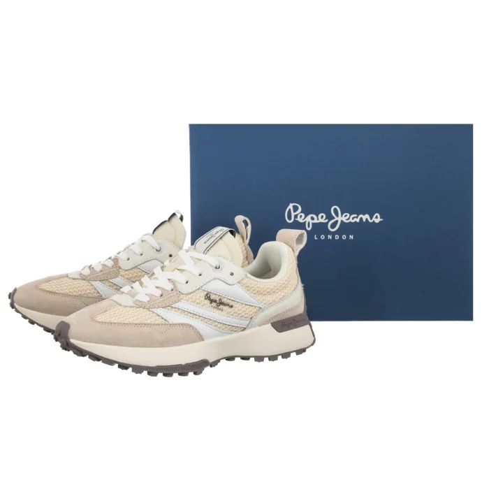 Sneakersy Pepe Jeans Lucky Knitted W Mousse White PLS600046 808 – zdjęcie 6