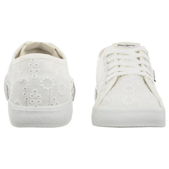 Tenisówki Pepe Jeans Brady Cute W Off White PLS300018 803 – zdjęcie 4