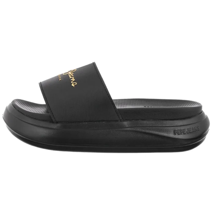 Klapki Pepe Jeans Bella Log W Black PLS700001 999 – zdjęcie 2