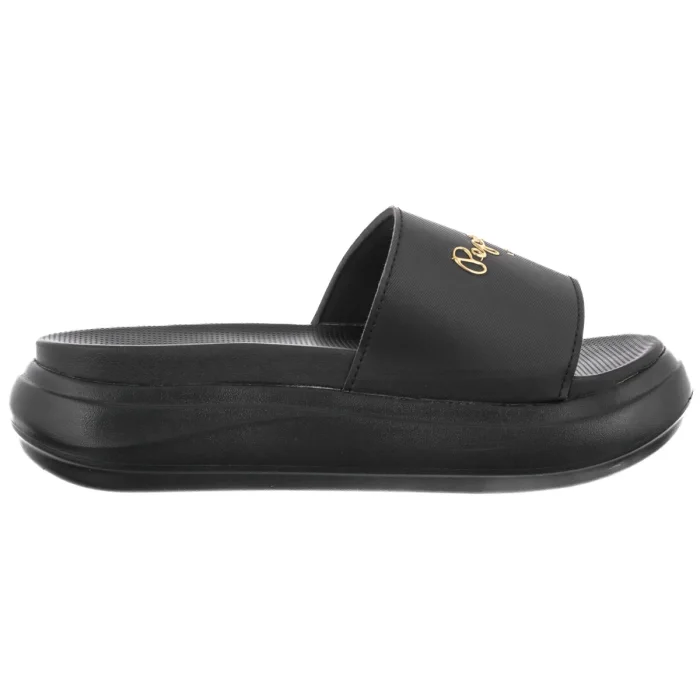 Klapki Pepe Jeans Bella Log W Black PLS700001 999 – zdjęcie 3