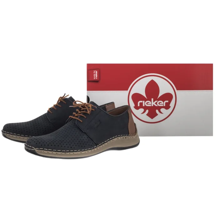 Półbuty Rieker Granatowe 05226-14 Blue – zdjęcie 6