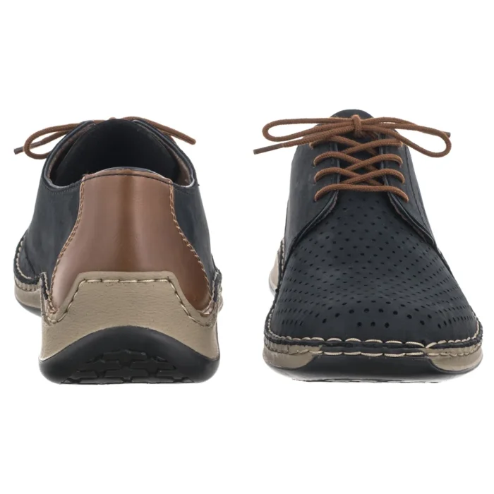 Półbuty Rieker Granatowe 05226-14 Blue – zdjęcie 4