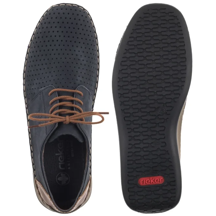 Półbuty Rieker Granatowe 05226-14 Blue – zdjęcie 5