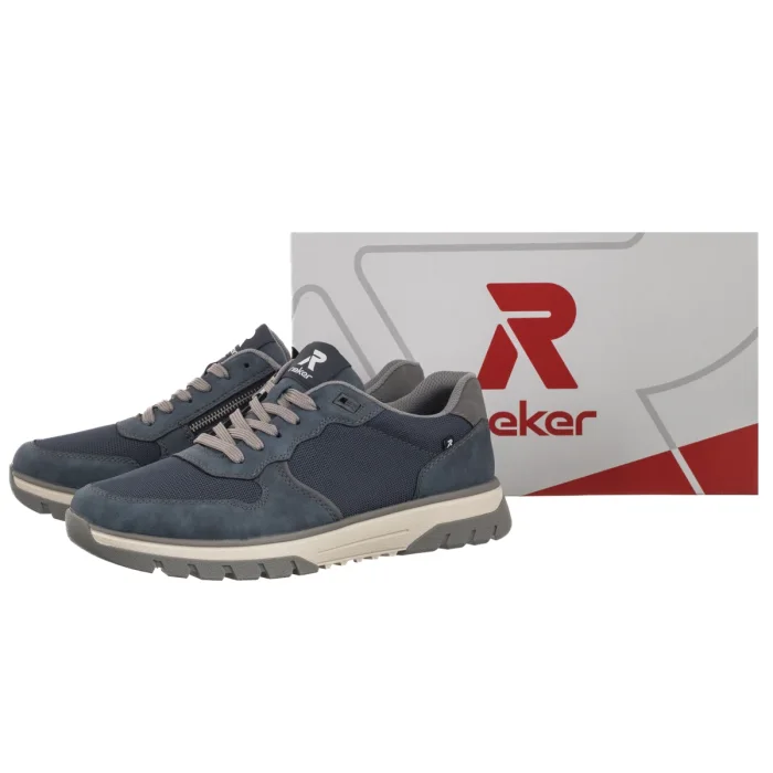 Półbuty Rieker Granatowe B9302-14 Blue – zdjęcie 6
