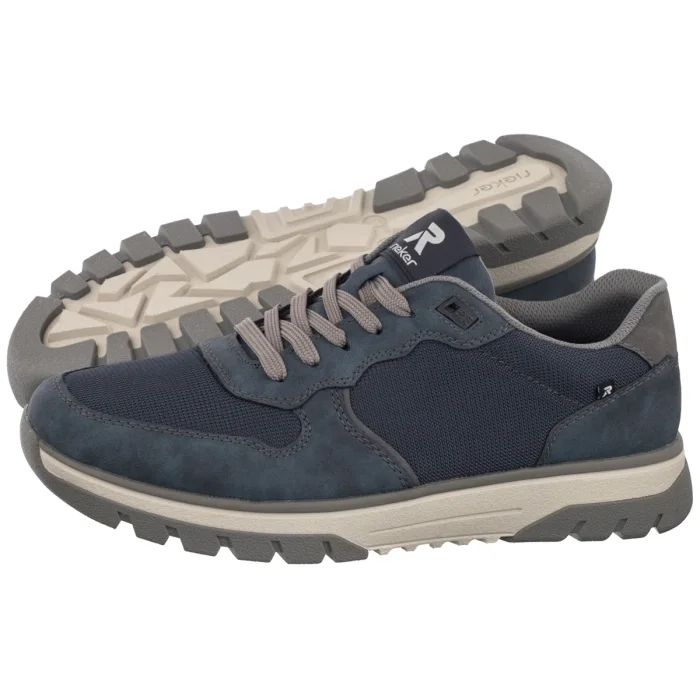 Półbuty Rieker Granatowe B9302-14 Blue – zdjęcie 1
