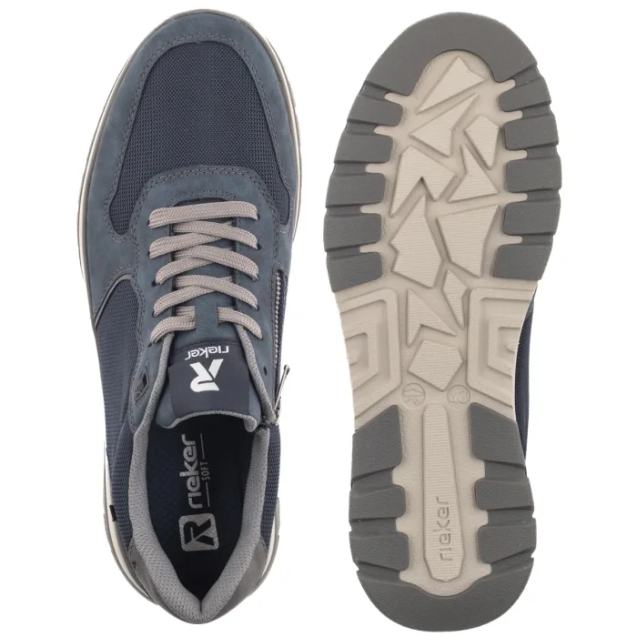 Półbuty Rieker Granatowe B9302-14 Blue – zdjęcie 5
