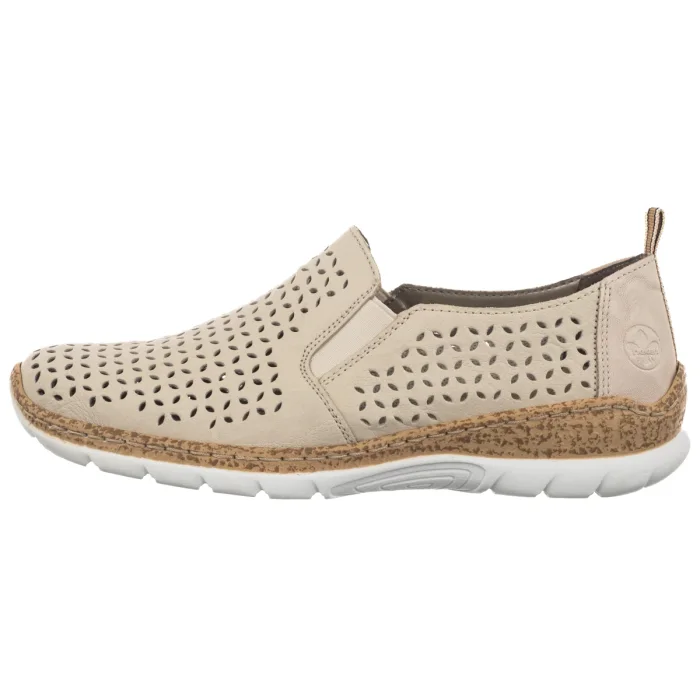 Półbuty Rieker Beżowe N4251-60 Beige – zdjęcie 2
