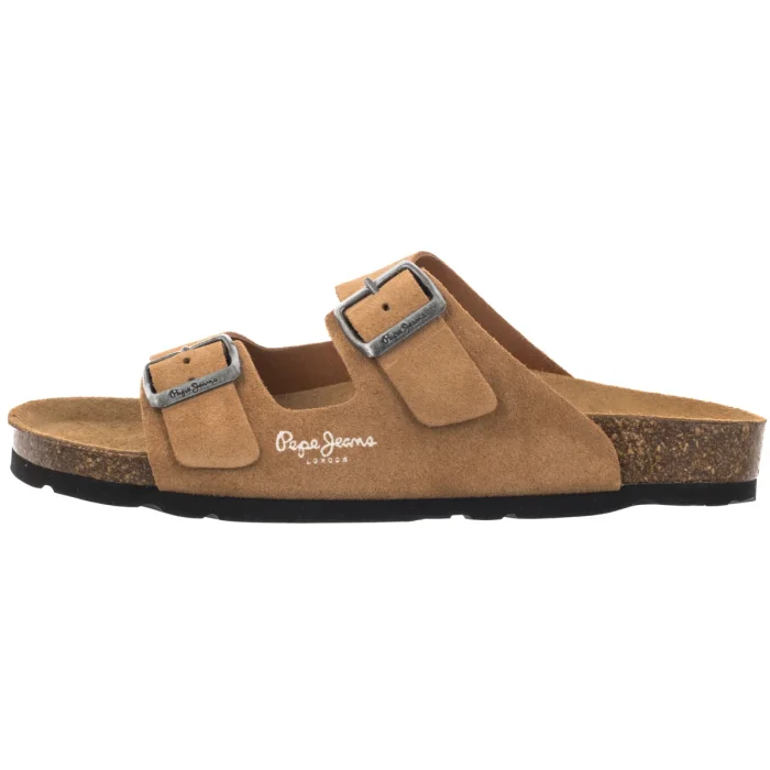 Klapki Pepe Jeans Oban Suede W Cognac Brown PLS80009 879 – zdjęcie 2