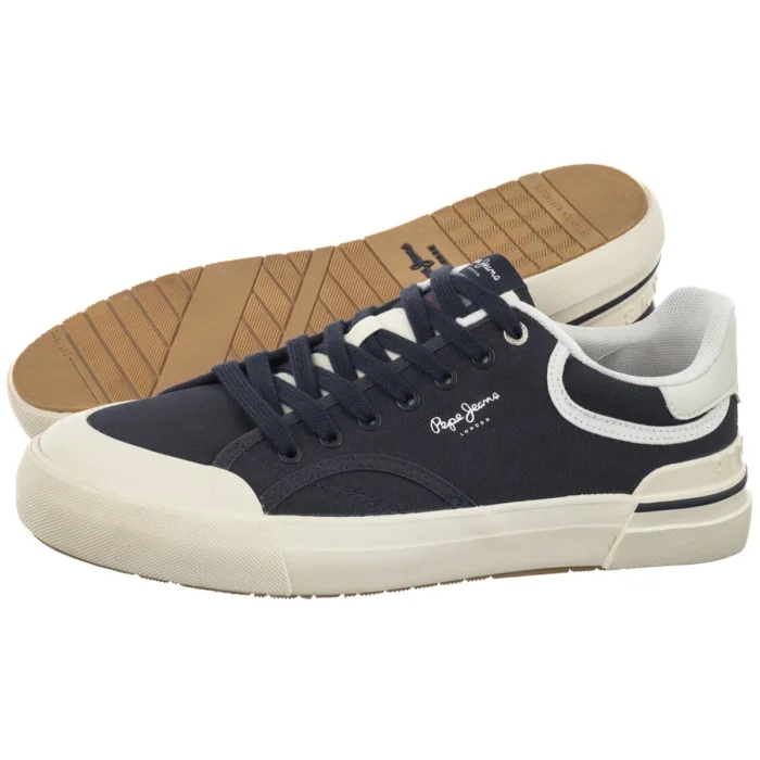 Trampki Pepe Jeans Nolan Basic M Steel Blue PMS300018 563 – zdjęcie 1