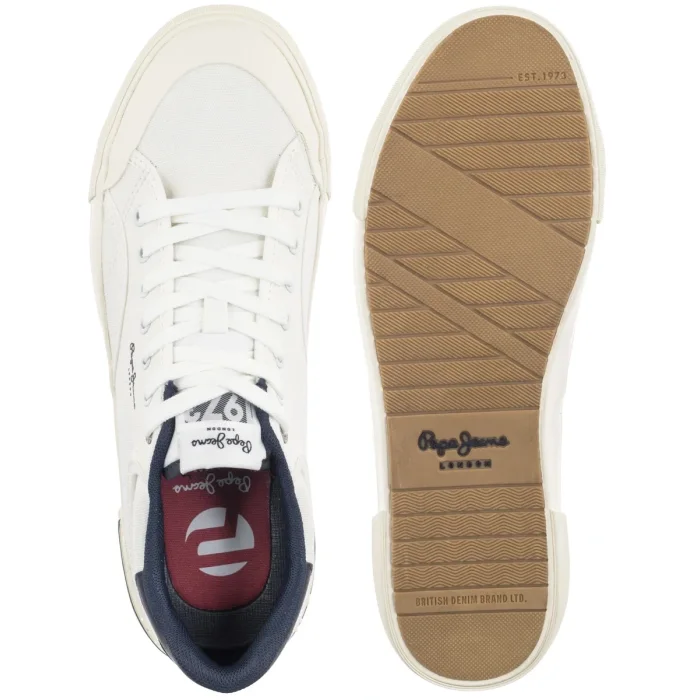 Trampki Pepe Jeans Nolan Basic M White PMS300018 800 – zdjęcie 5