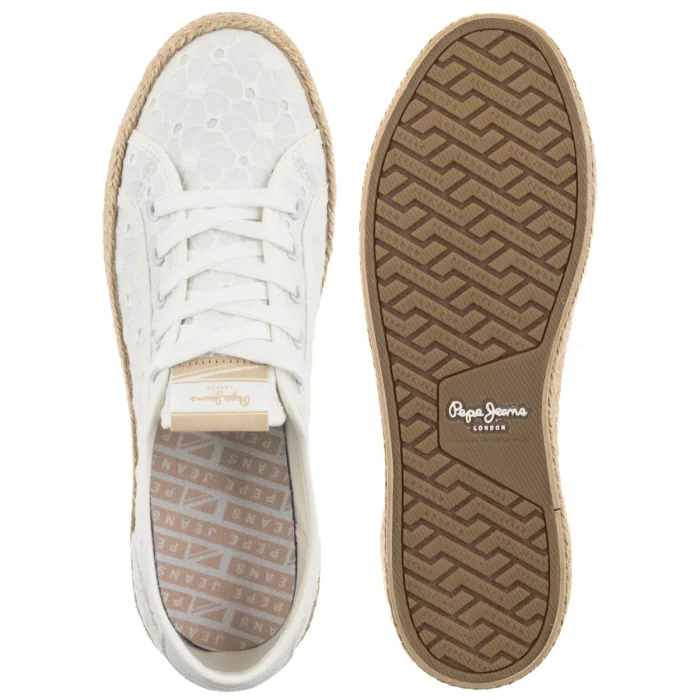 Tenisówki Pepe Jeans Brady Lavent G Off White PGS300011 803 – zdjęcie 5