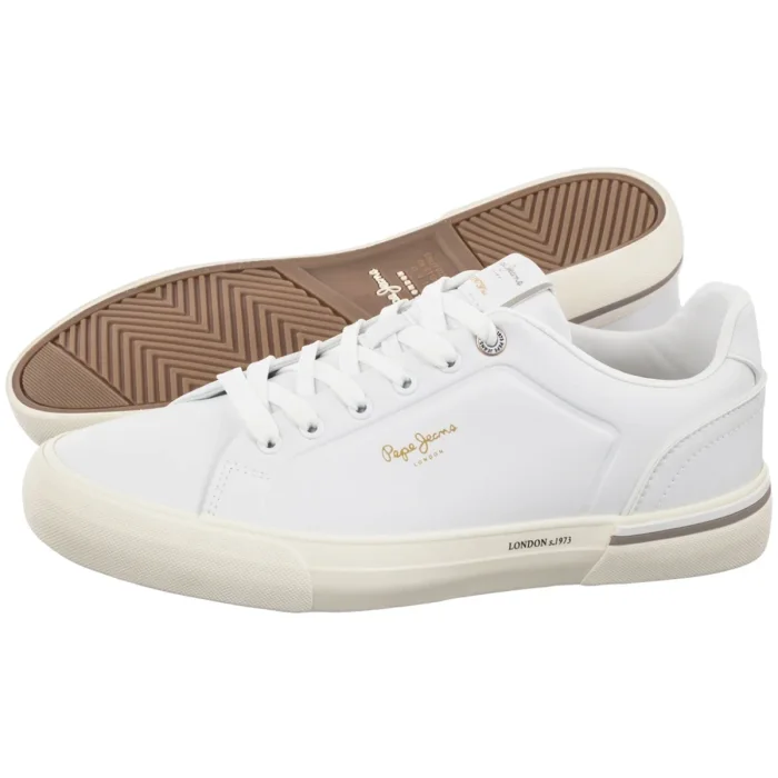 Tenisówki Pepe Jeans Kenton One M Off White PMS300014 803 – zdjęcie 1