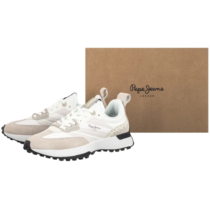 Sneakersy Pepe Jeans Lucky Print White PLS60005 800  – zdjęcie 6