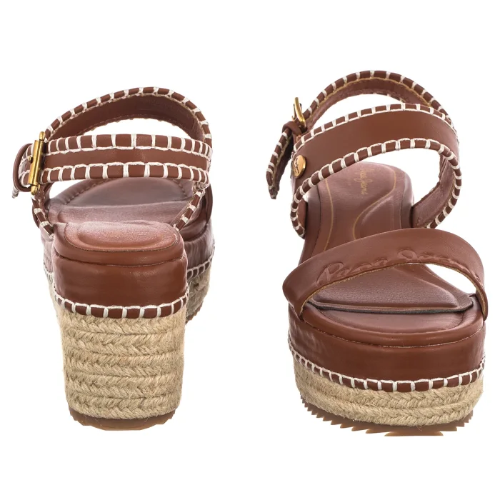 Sandały Pepe Jeans Billie Log W Tobacco Brown PLS900005 859 – zdjęcie 4