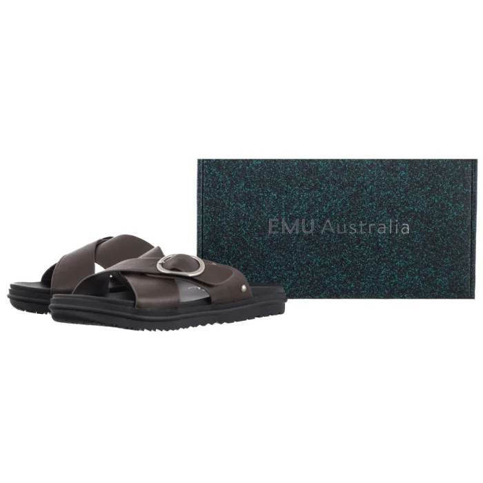 Klapki EMU Australia Ebony Espresso W13247 – zdjęcie 6